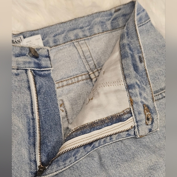 Vintage Stanley Morgan High Waist Denim Shorts light washed size 16 - Picture 8 of 12